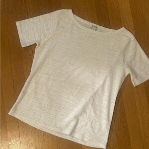 JCrew S/S Textured Top (white)